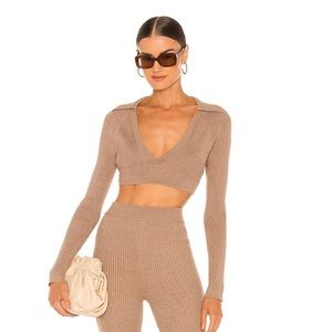L’Academie Mattia Revolve cropped sweater S